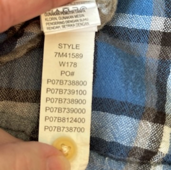 Lucky Brand Men's Western Plaid Classic Fit Shirt Size XL Pearl Snap - Picture 8 of 11